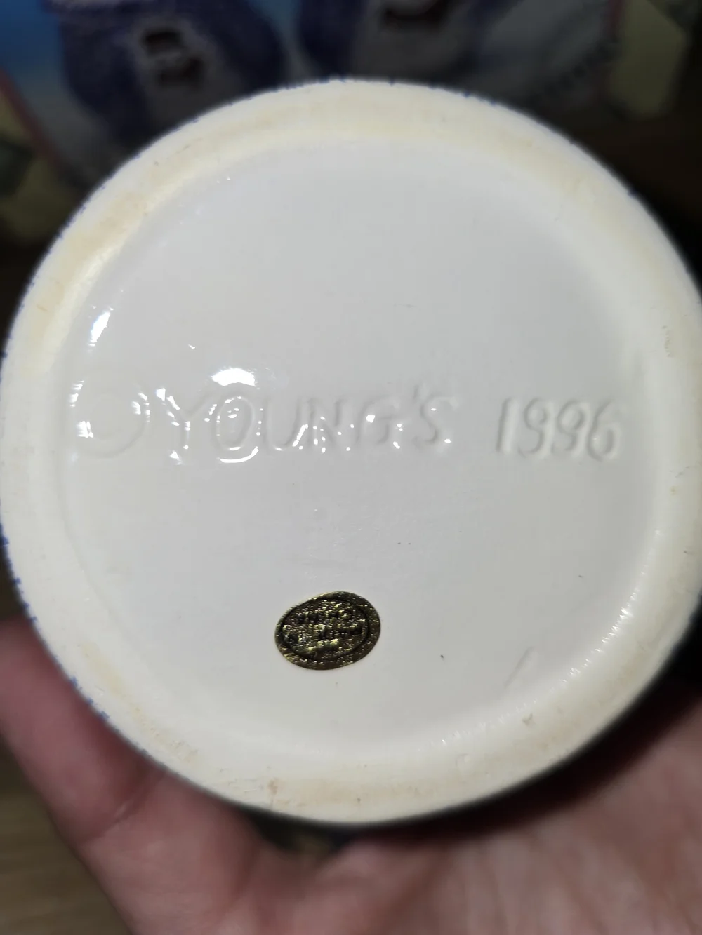 Youngs 1996 Snowman Creamer and Sugar Set
